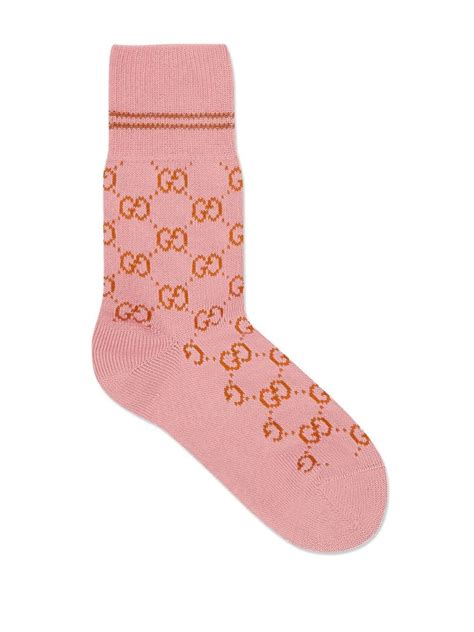 double g gucci socks|Cotton blend socks with Interlocking G in pink .